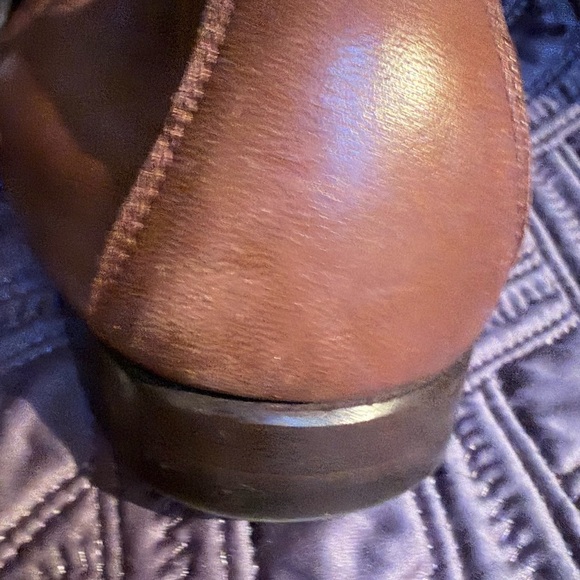 Salvatore Ferragamo Brown Loafers with Gold Buckle - Picture 6 of 7